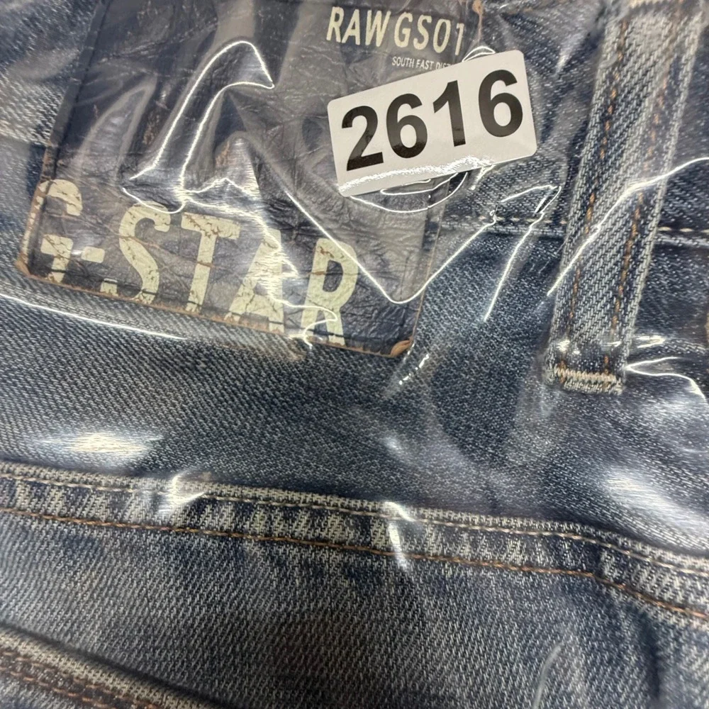 G-Star Raw Yield Loose Jeans Mens 31x30‎ Blue Distressed Button Fly Denim